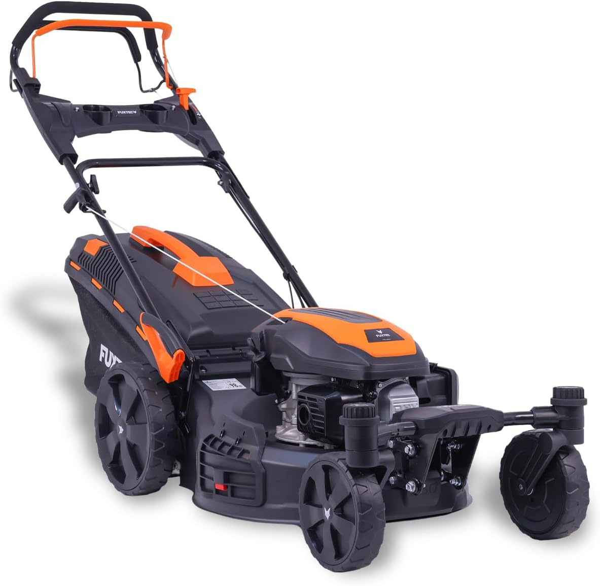 FUXTEC Tondeuse à gazon thermique 4 en 1 Avec Roues Avant Pivotantes FX-RM5170agile - 2,9kW | Largeur de coupe 51cm | 25mm-75mm Bac 60L, mulching  éjection latérale