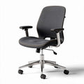 Chaise de bureau ergonomique en mesh noir avec accoudoirs réglables et roues swivels 60 x 60 x 100cm