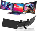 Moniteur pour Ordinateur Portable 14 FHD 1080P IPS, Triple Écran Portatif USB C, Extension Écran pour Ordinateur Portable 14-16 Compatible avec Mac, Windows, Chrome, Switch, PS45