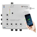 Amplificateur Tv D Home Intérieur 6 Sorties 23Db Connecté Filtré 4G 5G App Mobile Tv Finder(Blanc)
