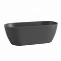 Baignoire autoportante îlot en acrylique gris anthracite 170x80x58 cm(Gris Anthracite)