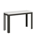 Table extensible en bois Sassari pour salle à manger(Extensible Jusqu'À 180 Cm/Ciment)