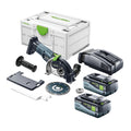 Festool DSC-AGC 18-125 FH EB-Basic Système de tronçonnage à main libre sans fil 18 V 125 mm Brushless + 2x batterie 8,0 Ah + chargeur rapide + Systainer(défaut)