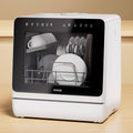 HAVA R09 Lave-vaisselle Compact de Comptoir / Adoucisseur d'eau intégré / 2-5 converts / 7 Programmes(Blanc/Noir)