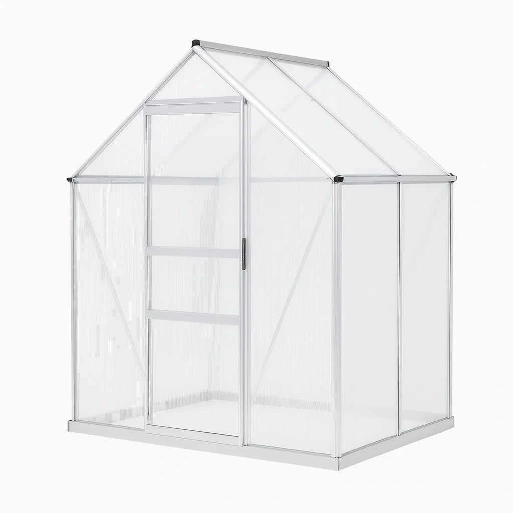 Serre en aluminium et polycarbonate(Transparent)