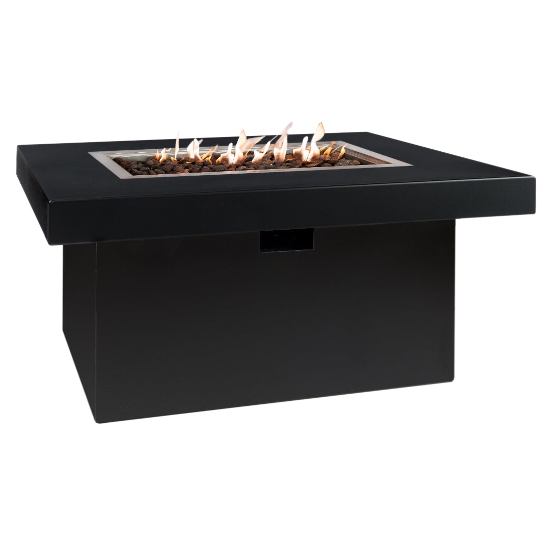 Easyfires Milano Vuurtafel Rechthoek - Zwart(Propaangas/RAL 9005 (zwart)/RAL 9005 (zwart))