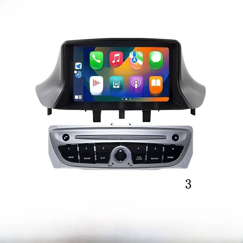 Android 13 Auto Radio pour Renault Megane 3 Fluence Samsung SM3 2008 - 2014 voiture multimédia GPS(Noir/Argent)