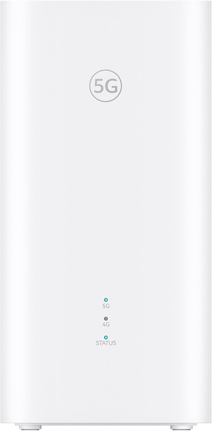 CPE 5s 5G, H153, SIM de routeur 5G,Wi-FI 6 AX3000, DL 3 600 Mbit/s/UL 500 Mbit/s, Antenne à Gain élevé 9 dBi, Port LAN/WAN, Diagnostic Wi-FI visualisé, Haut débit Mesh+ à Domicile, garantie de 30 mois(Blanc)