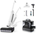 Rowenta X-Clean 10 et Clean it, Aspirateur Laveur sans Fil et Shampouineuse, Parfait pour Tâches Tenaces et Poils, Sols Durs, Moquettes et Tapis GZ7540WO + IN5010F0(Blanc/Noir)