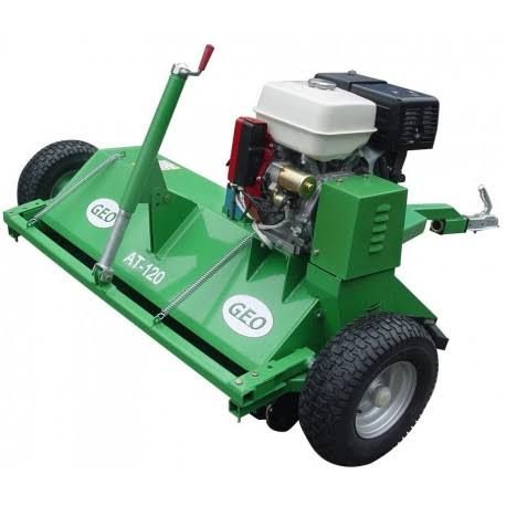Tondo Broyeur Tondeuse autonome Quad GEO ATV 120 – 15cv tractable - Rotobroyeur tractable(Vert/Noir/Argent)