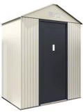 habitat et jardin Abri de Jardin métal Nebraska(Beige/Noir)